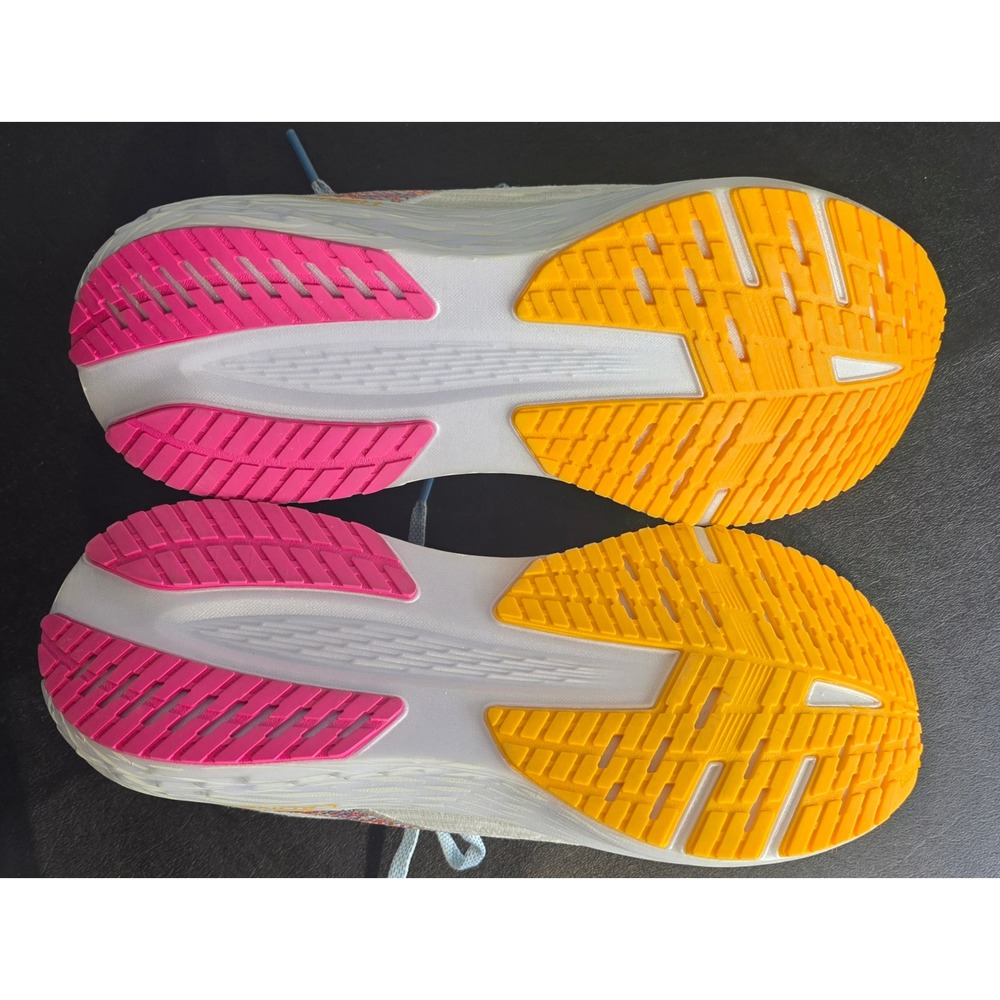 Brooks Launch 10 Womens Running Shoes White Blue Orange 1104501D143 Size 8.5 - Picture 2 of 7